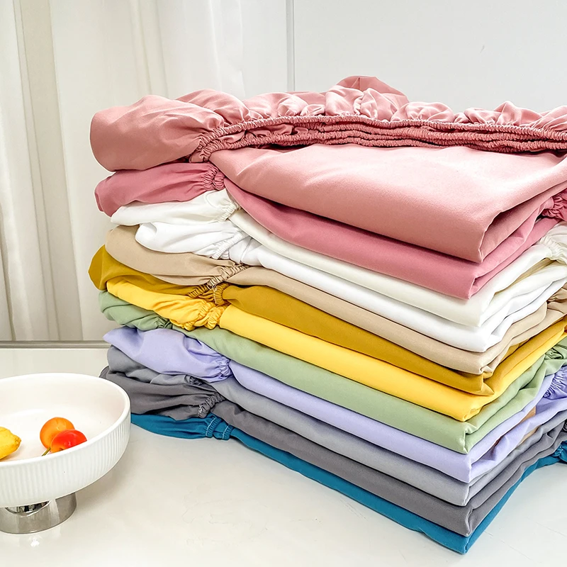 Bed Sheet Microfiber - 더블 침대 시트 커플용 탄성 피티드
