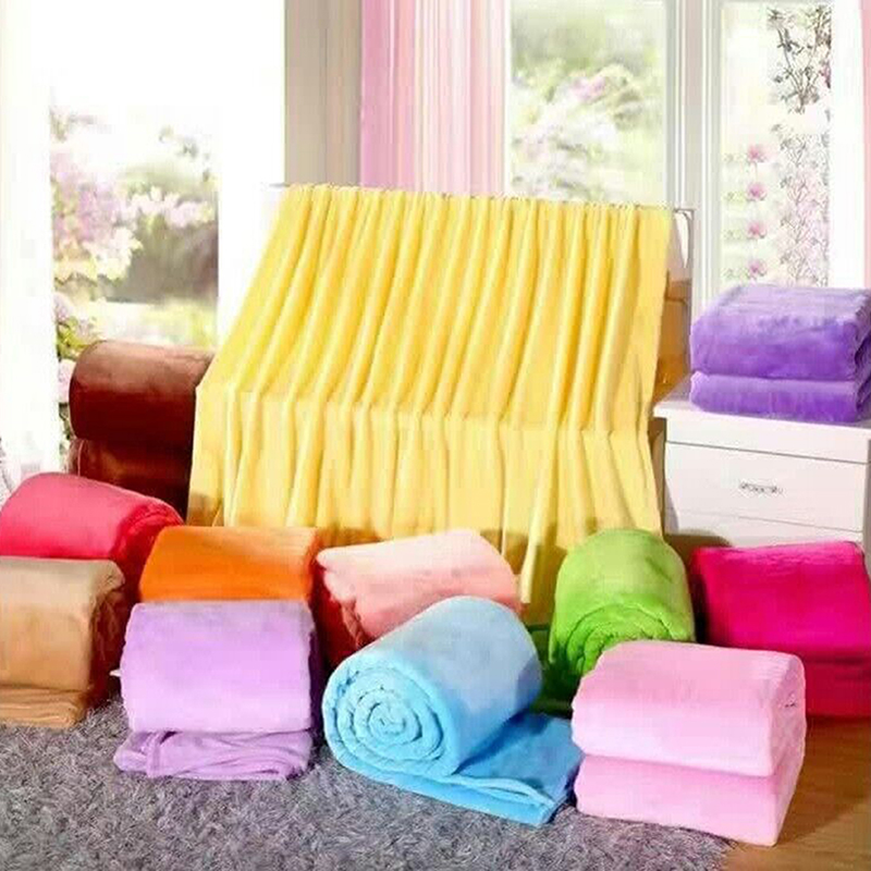 Home Textiles Plaid - 침대용 부드럽고 따뜻한 겨울 밍크 담요,