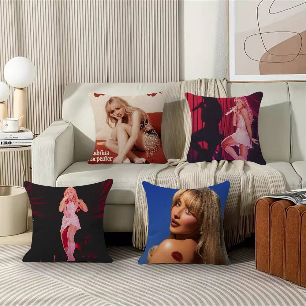 Home Fashion Textiles - 패션 가수 S-사브리나 C-카펜터 베개 커버