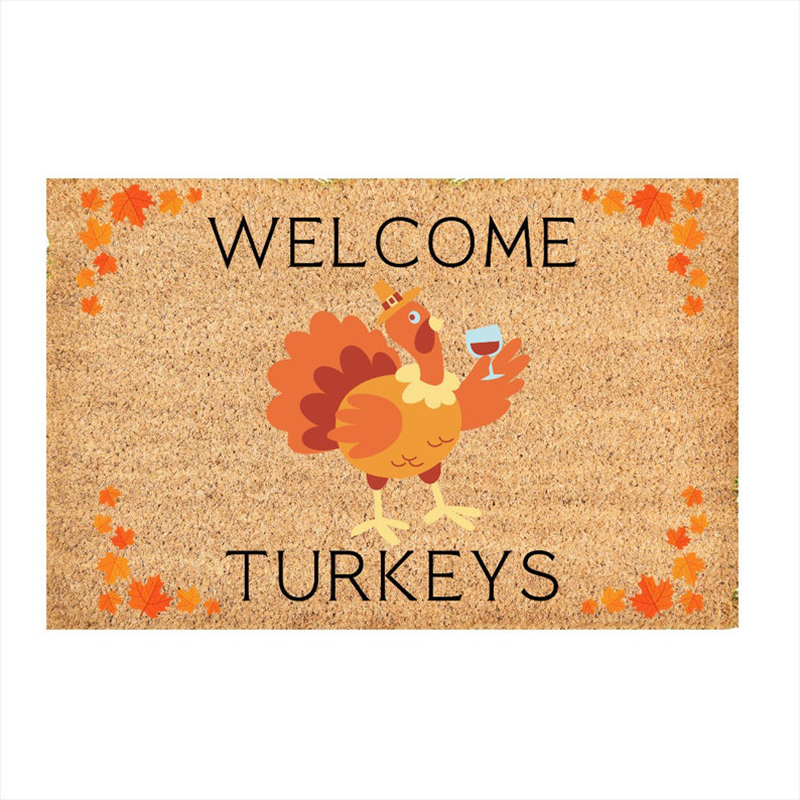 Home Textiles Turkey - 맞춤형 웰컴 터키 도어 매트, 가을