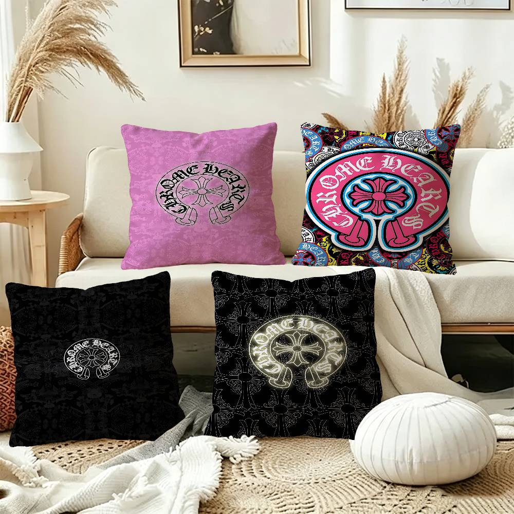Home Fashion Textiles - C-Chrome 패션 H-Hearts 럭셔리 베개 커버