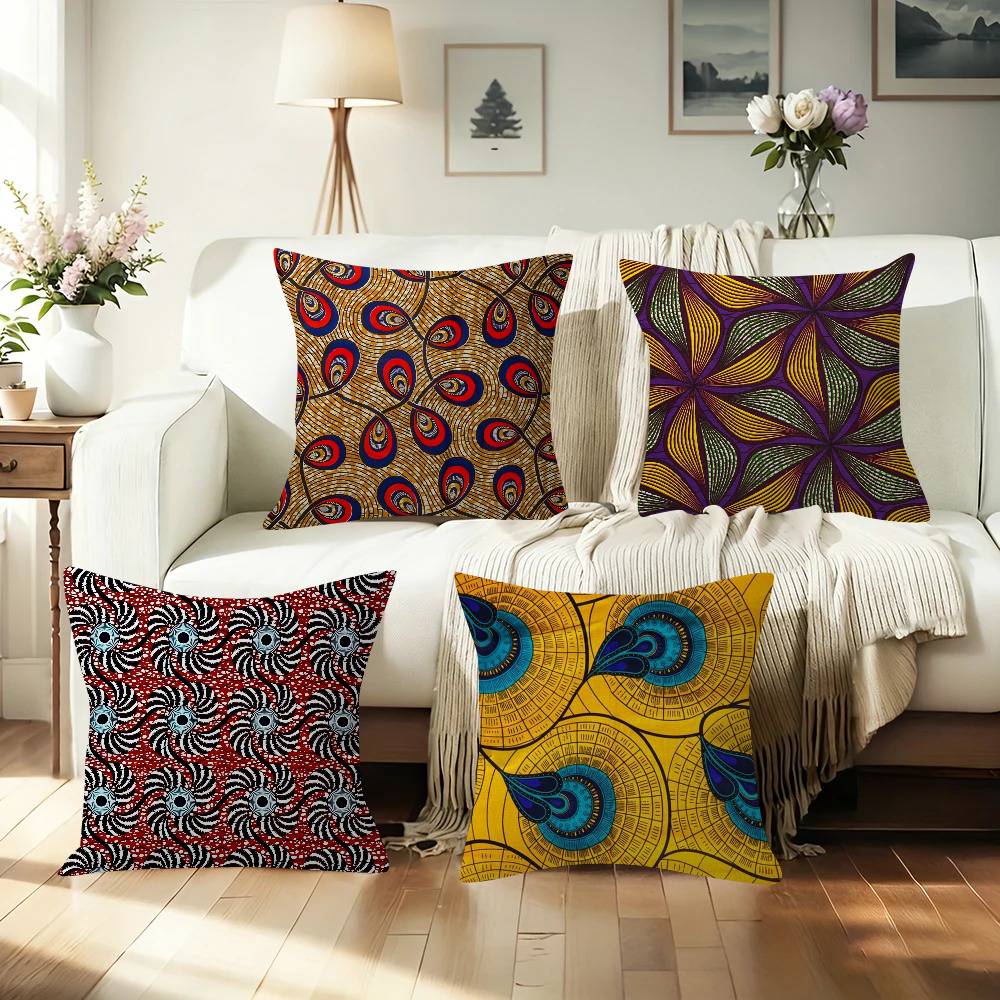 Home Fashion Textiles - 패션 아프리카 왁스 원단 멋진 베개