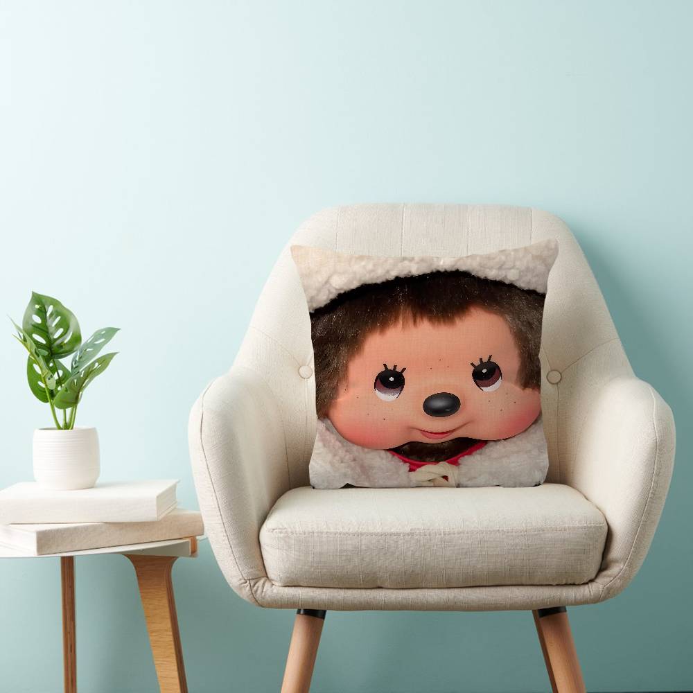 M-Monchhichi 귀여운 베개 애니메이션 베개 소 - Home Fashion Textiles 리뷰 및 가격