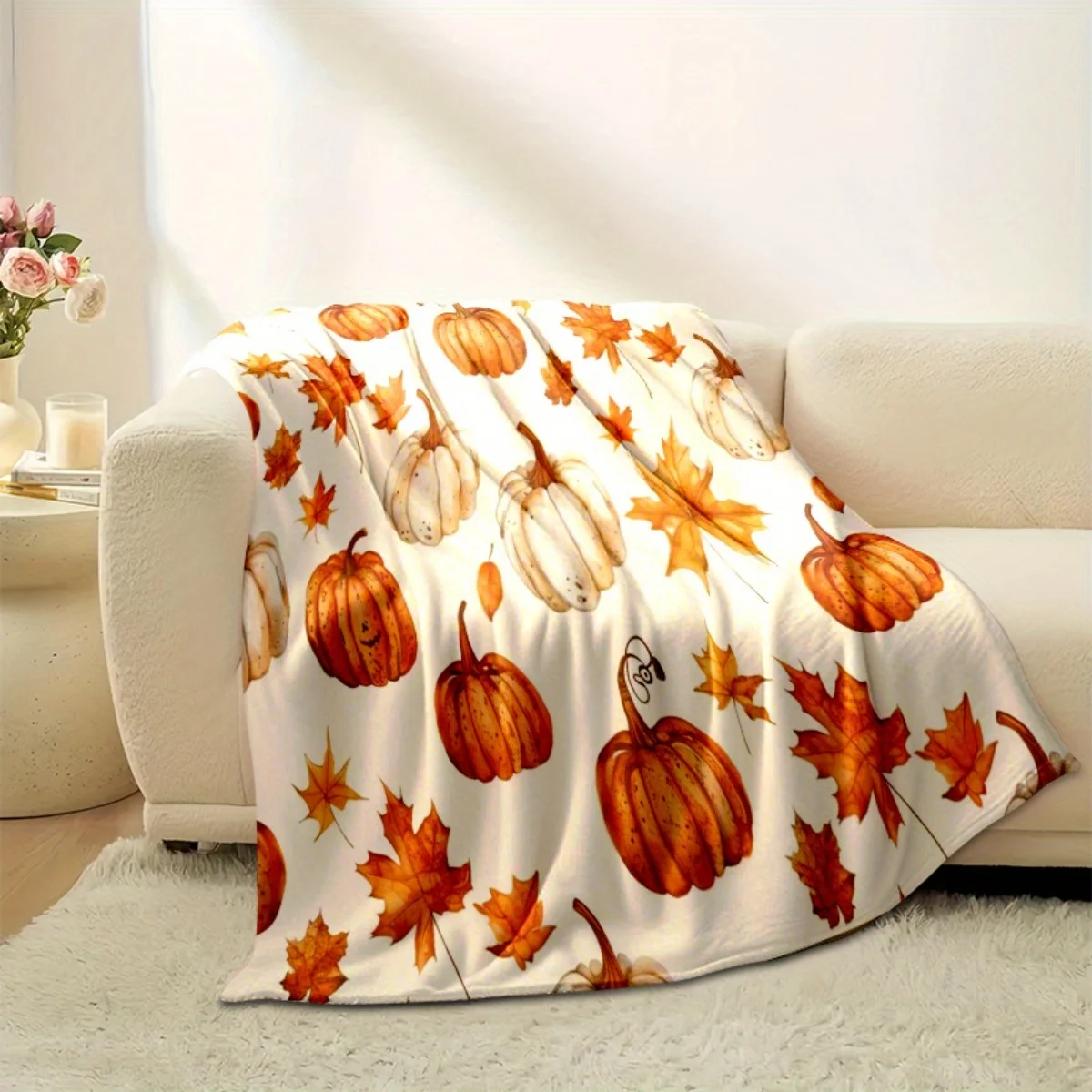 추수감사절 담요 – 소파, 침대, 가을 홈 데코를 위한 - Home Textiles Turkey 리뷰 및 가격