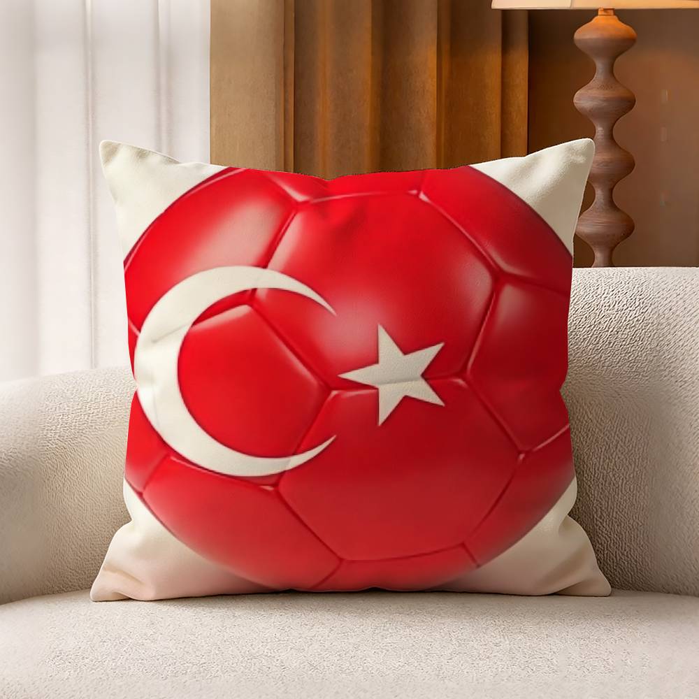 터키 국기 면 린넨 사각 베개 커버 홈 데코 선물 - Home Textiles Turkey 리뷰 및 가격