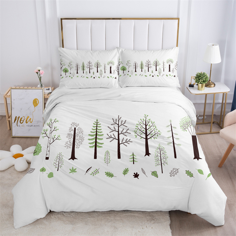 소박한 꽃무늬 화이트 침구 세트 마이크로파이버 나뭇잎  - Bed Sheet Microfiber 리뷰 및 가격