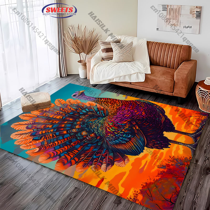 활기 넘치는 터키 러그, 화려한 추수감사절 새 프린트  - Home Textiles Turkey 리뷰 및 가격