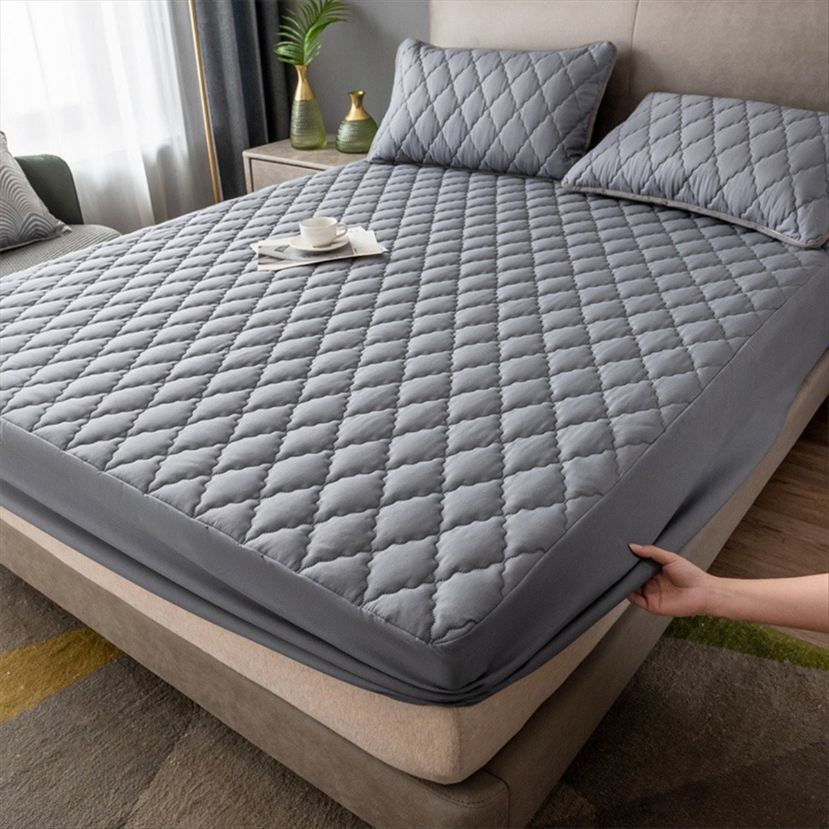 방수 맞춤형 침대 시트, 매트리스 패드 부드러운 마이크 - Bed Sheet Microfiber 리뷰 및 가격