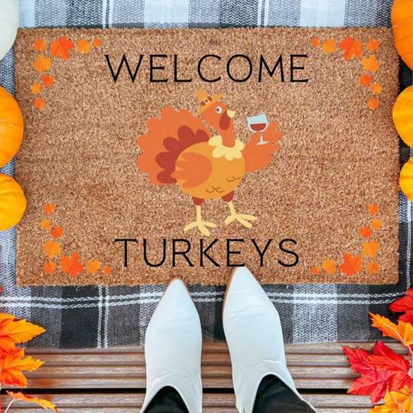 맞춤형 웰컴 터키 도어 매트, 가을 도어 매트, 추수감 - Home Textiles Turkey 리뷰 및 가격