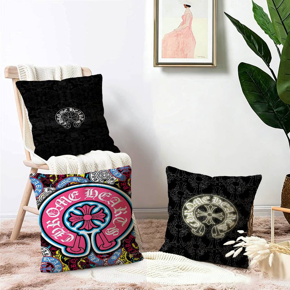 C-Chrome 패션 H-Hearts 럭셔리 베개 커버 - Home Fashion Textiles 리뷰 및 가격
