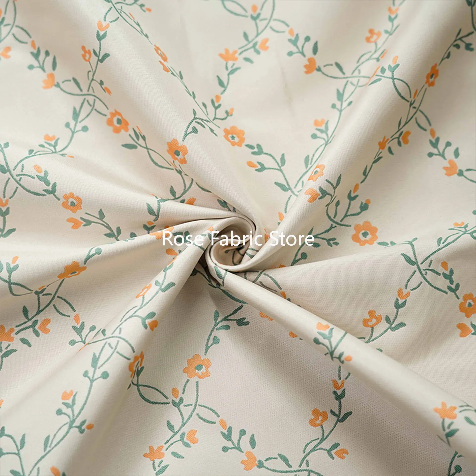 1미터 소형 꽃무늬 얀 염색 자카드 원단 패션 여성 드 - Home Fashion Textiles 리뷰 및 가격